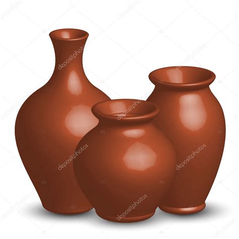 Vector Illustration Of Vases Stock Vector By Yuliaglam 8839127