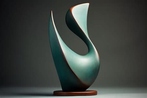 Premium Photo | A sculpture of a curved shape