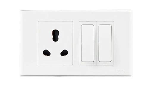 White Way Polycarbonate Havells Modular Switch At Best Price In Noida