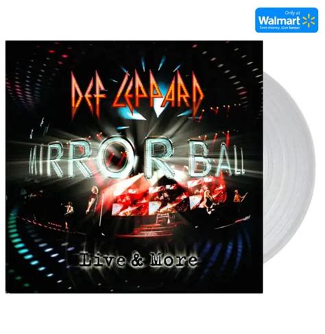 Def Leppard Mirror Ball Live More Clear Vinyl Walmart Exclusive