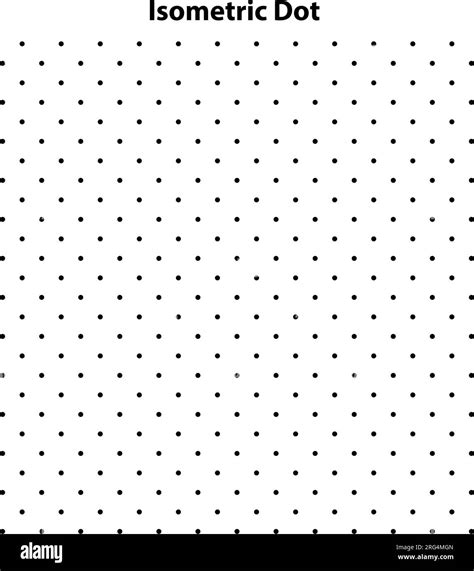 Dot Grid Vector Paper Graph Paper On White Background Isometric Dot