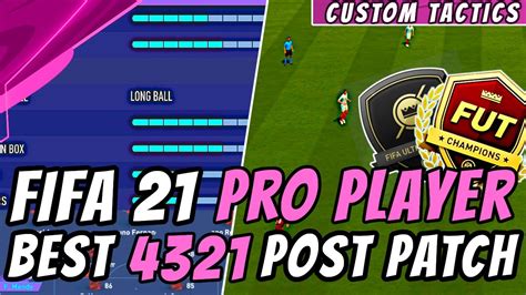 Fifa Pro Player Post Patch Custom Tactics Player Instructions