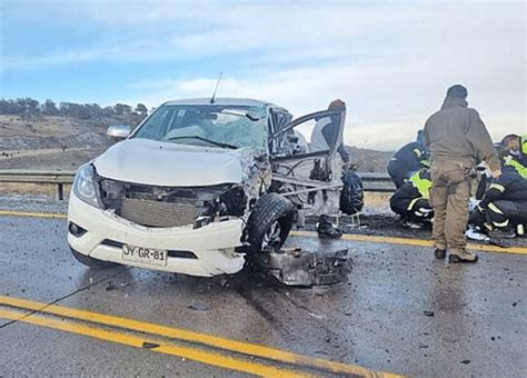 Pto Natales 4 Heridos Deja Colisión Frontal Entre Dos Camionetas Por