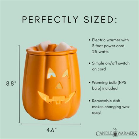 Jack O Lantern Illumination Fragrance Warmer Candle Warmers