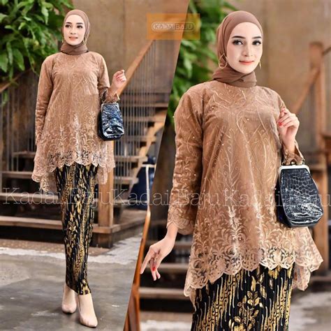 Jual Tunik Kebaya Blouse Rinjani Tulle Kebaya Modern Kebaya Cantik