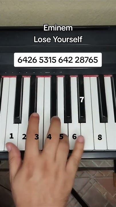 Eminem Lose Yourself Piano Tutorial Loseyourself Youtube