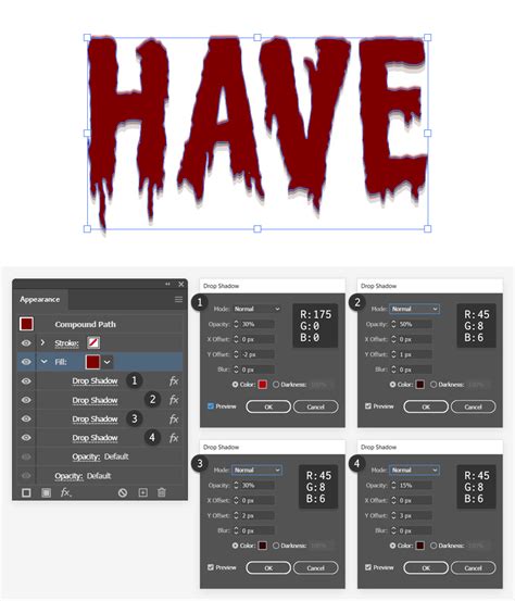 How To Create A Dripping Blood Text Effect In Adobe Illustrator