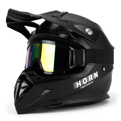 KASK MOTOCYKLOWY CROSS HORN ENDURO QUAD GOGLE L Crossa 915 L Za 303