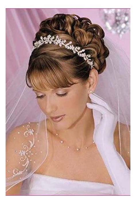 Updo Hairstyles With Bangs Hairstyles Updos Bangs Weddings Wedding Hairstyles With Bangs