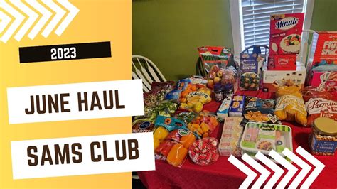 Sams Club Haul Monthly Grocery Haul June Grocery Haul Weekly