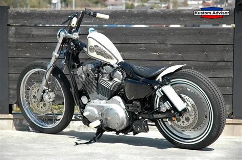 White Sportster Bobber