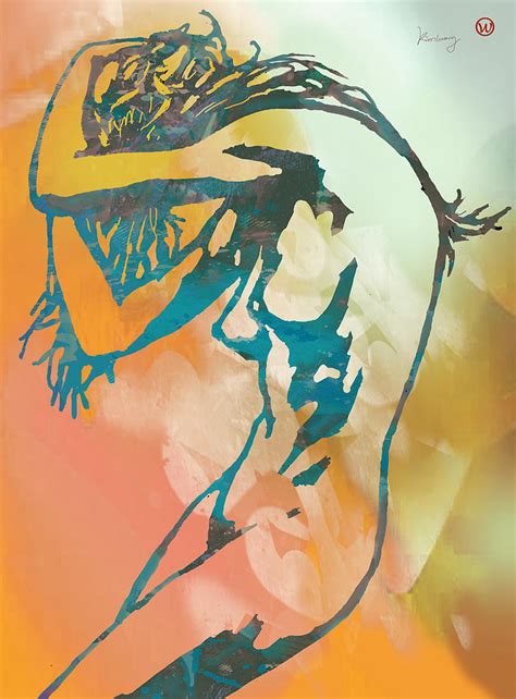 Nude Pop Art Etching Poster 6 Drawing By Kim Wang