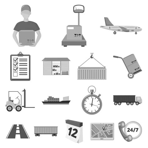 Logistics Icons — Stock Vector © Colorlife 35415347