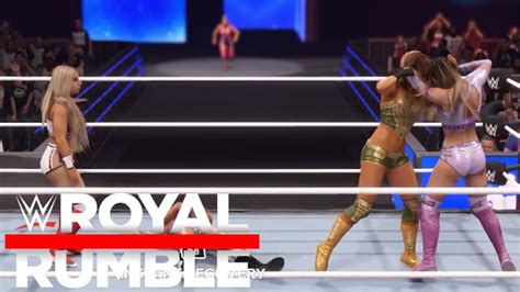 Wwe 2k24 Royal Rubmle 30 Women Royal Rumble Match Youtube