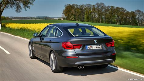 2017 Bmw 3 Series 330i Gt Gran Turismo Luxury Color Arctic Gray Rear Three Quarter