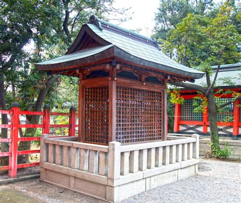 Gran Santuario De Sumiyoshi En Osaka Imagen De Archivo Imagen De