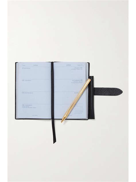 Smythson The Wafer Textured Leather Diary Net A Porter