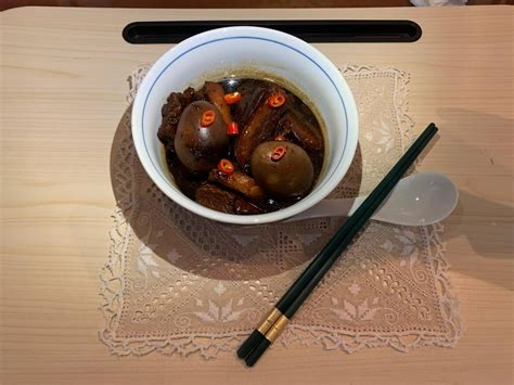 Home Made Dark Soya Sauce Braised Pork Belly With Eggs Food And Drinks