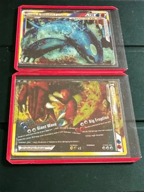 Pok Mon Cards Set Kyogre Groudon Legend And Eur