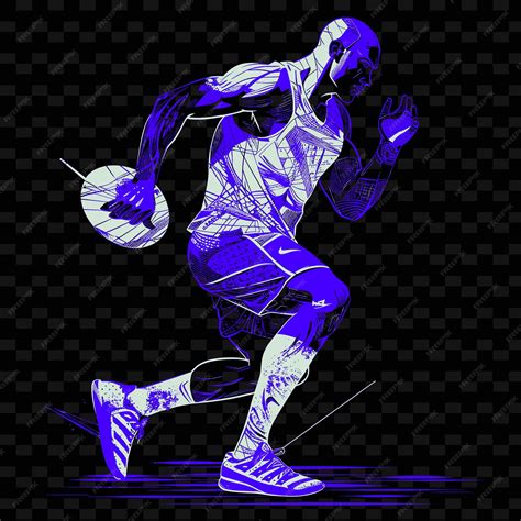 Premium Psd Discus Thrower Holding Discus With Running Shoes And