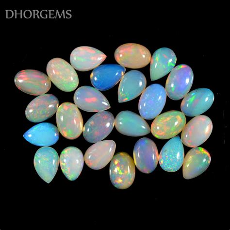 Natural Ethiopian Opal Cabochon Gemstone Cabochons Craft Supplies