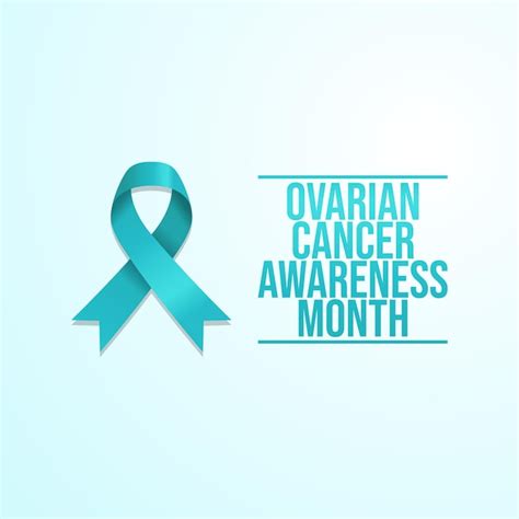 Premium Vector Ovarian Cancer Awareness Month Design Template Great