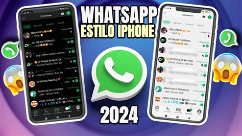 SAIU WHATSAPP IGUAL IPHONE NO ANDROID 2024 nova atualização YouTube