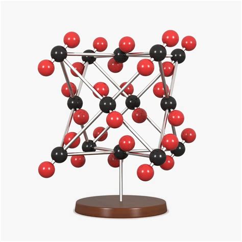 3d molecular carbon dioxide model