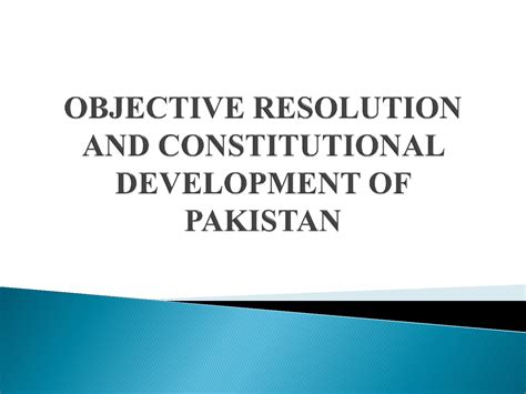 Solution Objective Resolution And Constitutional Development Of