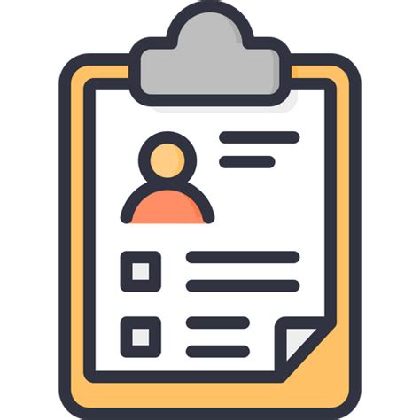 Health Records Icon Download In Colored Outline Style