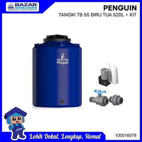 Jual Penguin Tangki Tandon Toren Air Water Tank Set Tb L Biru