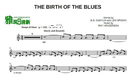 The Birth Of The Blues 降b萨克斯谱 找教案个人博客