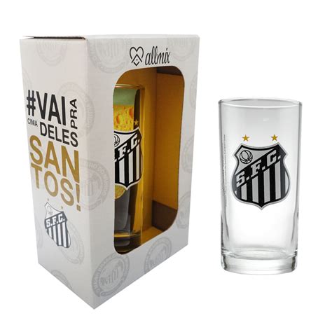 Copo Long Drink Do Santos 300 Ml Em Caixa Personalizada