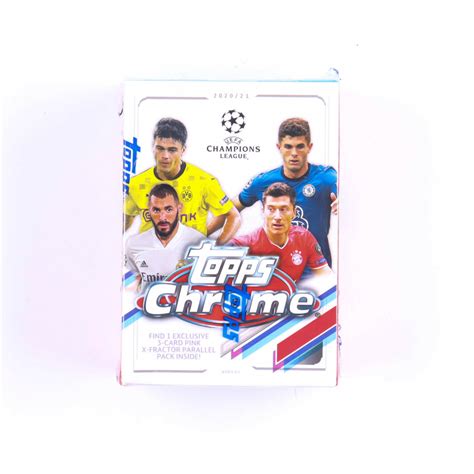 2020 21 Topps Uefa Champions League Chrome Soccer Blaster Box With 7