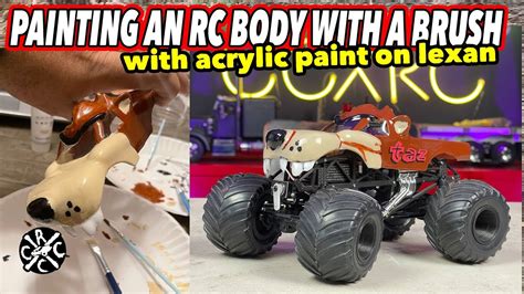 I Painted A Lexan RC Body WIth A Brush Acrylic Paints Check Out My