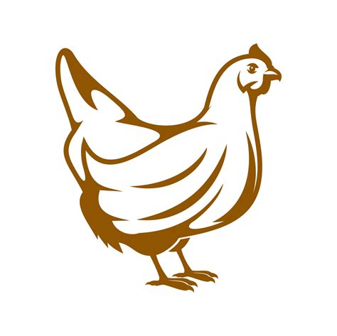 Poultry Farm Hen And Chicken Graphic Icon 19613573 Vector Art At Vecteezy