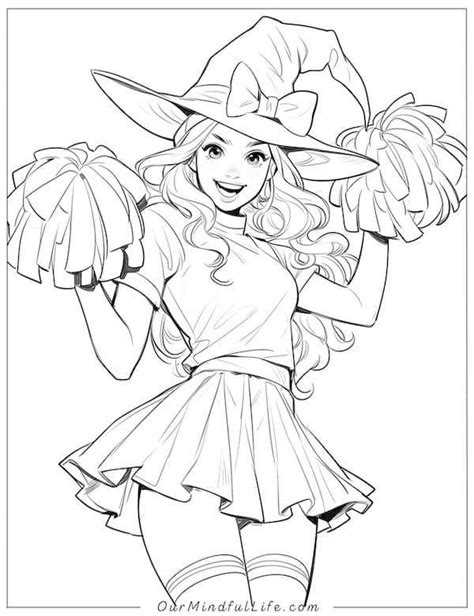 34 Fascinating Cheerleader Coloring Pages Free Printables Our