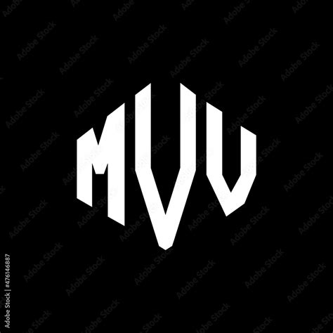 MVV Letter Logo Design With Polygon Shape MVV Polygon And Cube Shape