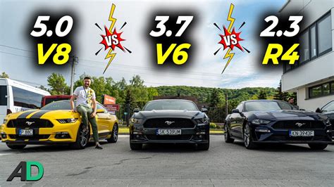 Który MUSTANG DLA CIEBIE PREZENTACJA 2 3 Ecoboost Vs 3 7 V6 Vs 5 0 V8