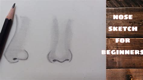 How To Draw A Nose For Beginners Nose Sketch In Two Angles Youtube