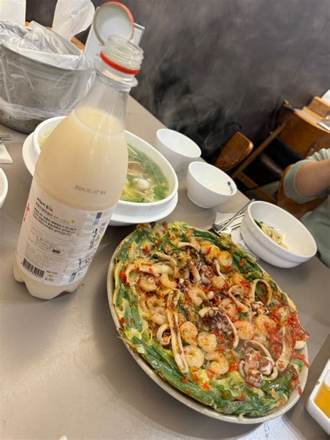 비 오는 날 파전에 막걸리 먹기 좋은 조조 칼국수 시청 맛집 네이버 블로그