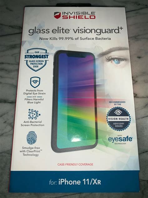 Zagg Invisibleshield Glass Elite Visionguard Plus For Iphone 11 Xr Brand New Ebay