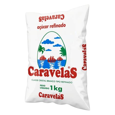 Açúcar Refinado Caravelas Pacote 1kg Supermercado Zero Hora