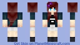 =Brown hair with blue eyes= Minecraft Skin