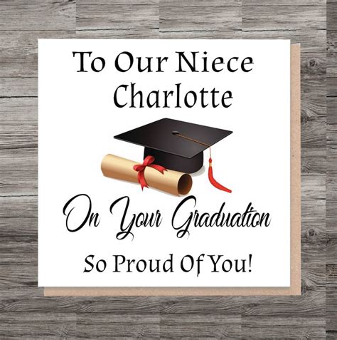 Congratulations Niece Graduation Card Your Graduating Card Etsy