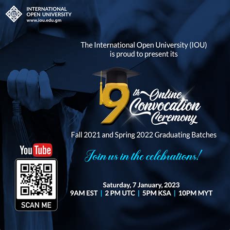 Coming Up 9th Iou Convocation Ceremony 2023 International Open