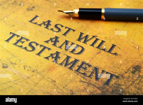 Last will and testament Stock Photo - Alamy