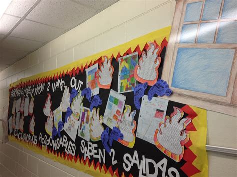 Fire safety bulletin board- display student's fire safety posters! | Fire safety poster, Fire ...