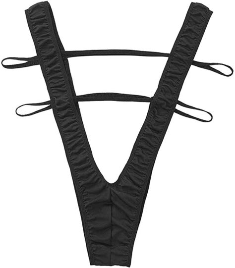 Jeatha Womens Sexy Micro Slingshot Bikini Monokini G String Thong