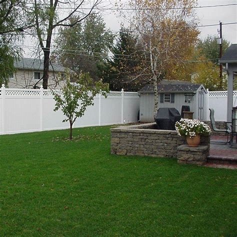 Weatherables Ashton 5 Ft H X 8 Ft W White Vinyl Privacy Fence Panel